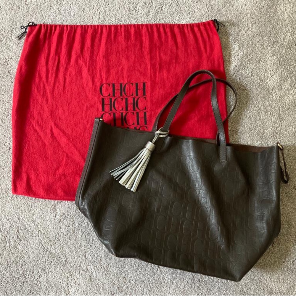 Brown Satchel Carolina Herrera purse
